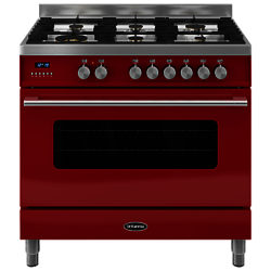 Britannia RC-9SG-DE Delphi Dual Fuel Range Cooker Gloss Red